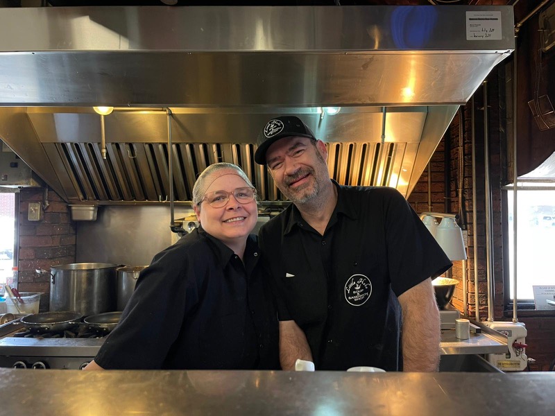 Crystal and Steve, owners of The Little Hobo